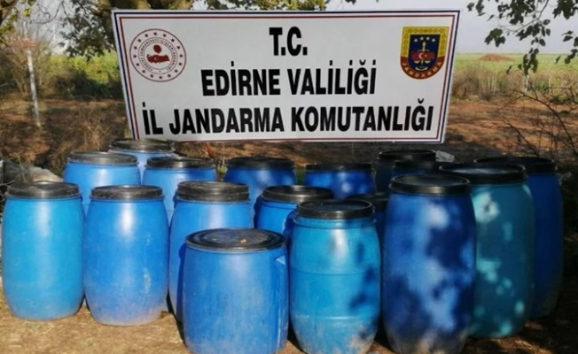 Edirne'de 2 bin litre kaçak şarap!