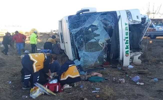 Aksaray'da otobüs devrildi: 7 ölü, 33 yaralı