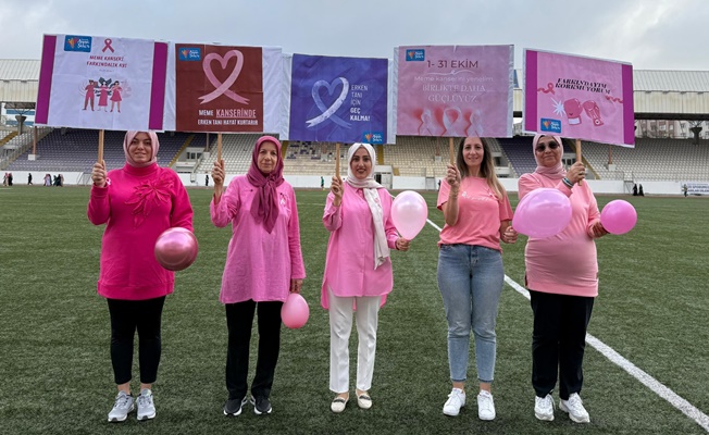 Büyükşehir’den meme kanseri farkındalık yürüyüşü