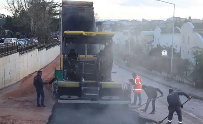 Tüysüzler’deki yol genişletme çalışması tamamlandı