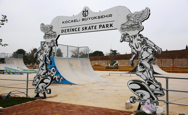 Derinceli gençlerin de skate parkı var