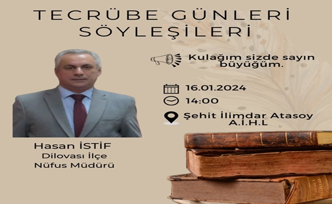 Nüfus Müdürü Hasan İstif öğrencilerle buluşuyor