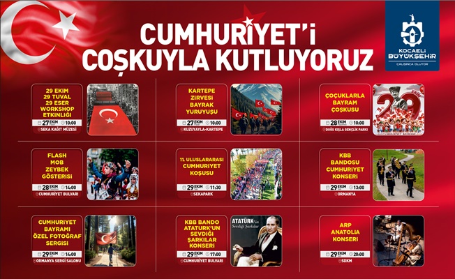 Cumhuriyet’in 101. yılı doya doya kutlanacak   