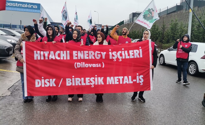 Hitachi Energy fabrikasında işçiler greve başladı